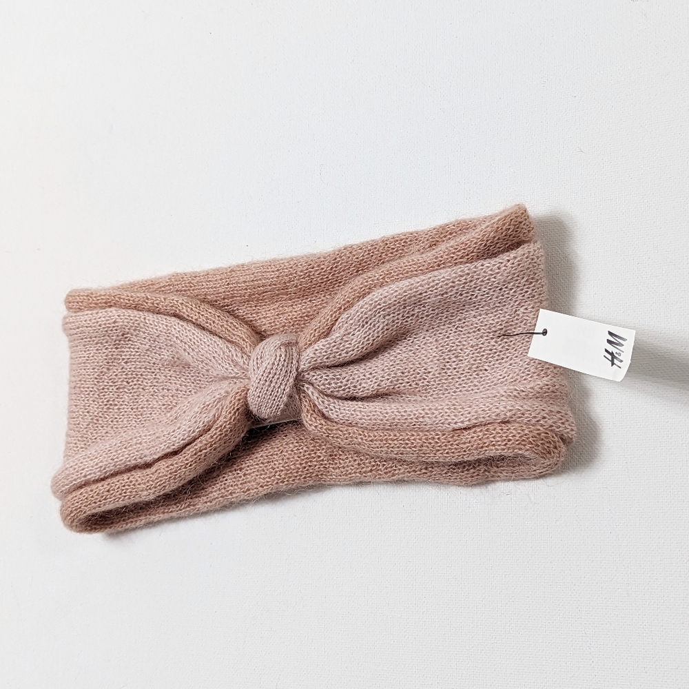 H&M knit Double-layered headband with decorative knot detail at front